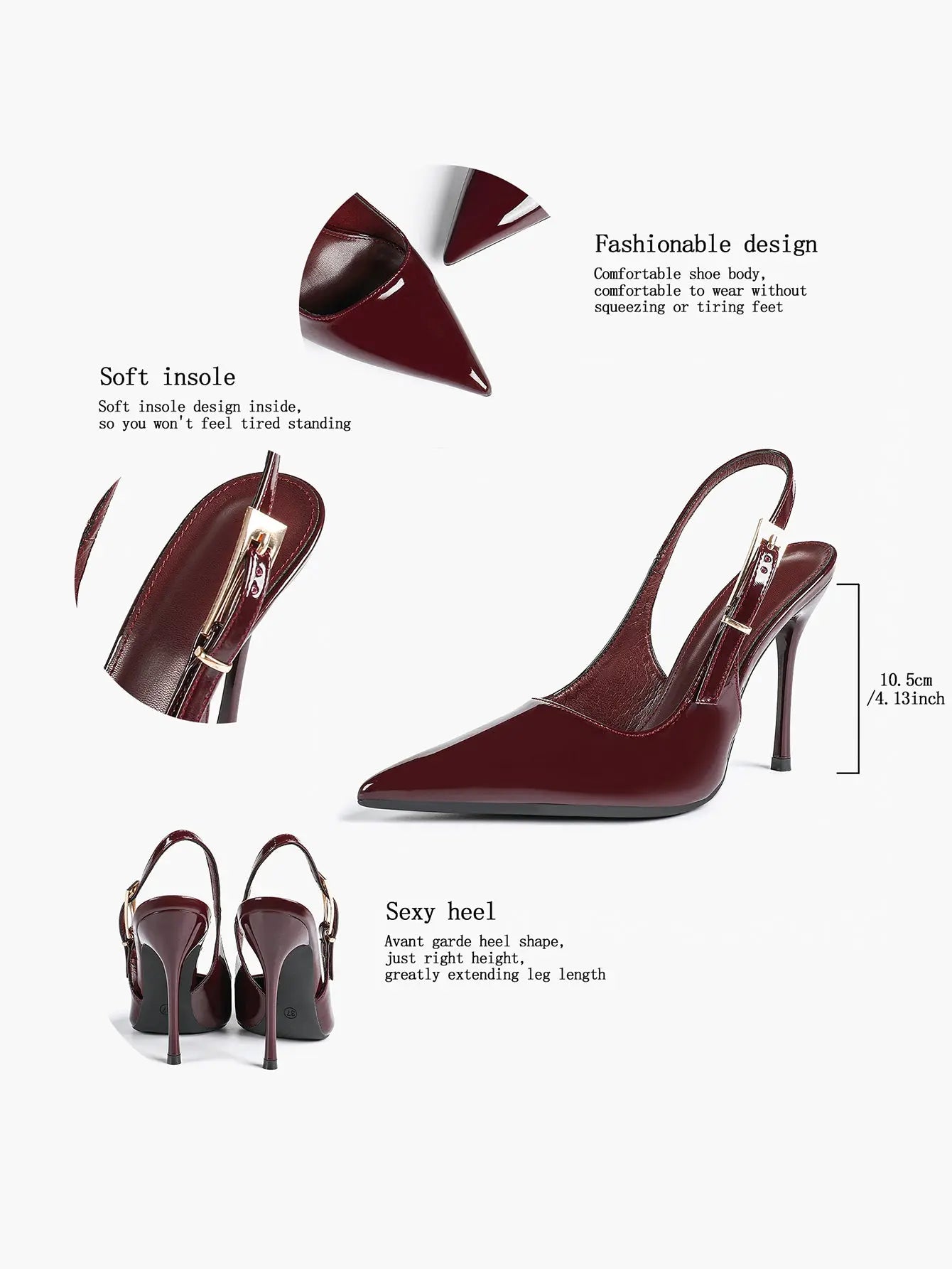 Women's Green Stone High-Heel Sandals Pointed Toe Slingback Stiletto Heels Wedding Party Evening Dress Shoes YISHIFAN