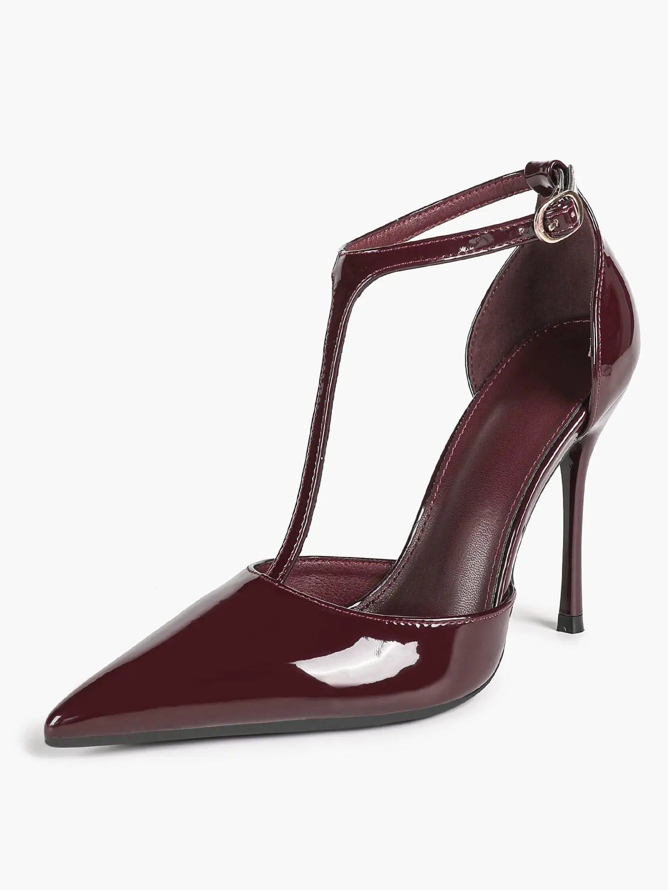 Women Pointed Toe Stiletto Heels Ankle Strap Heeled Sandals Wedding Party Sexy Dress Shoes YISHIFAN