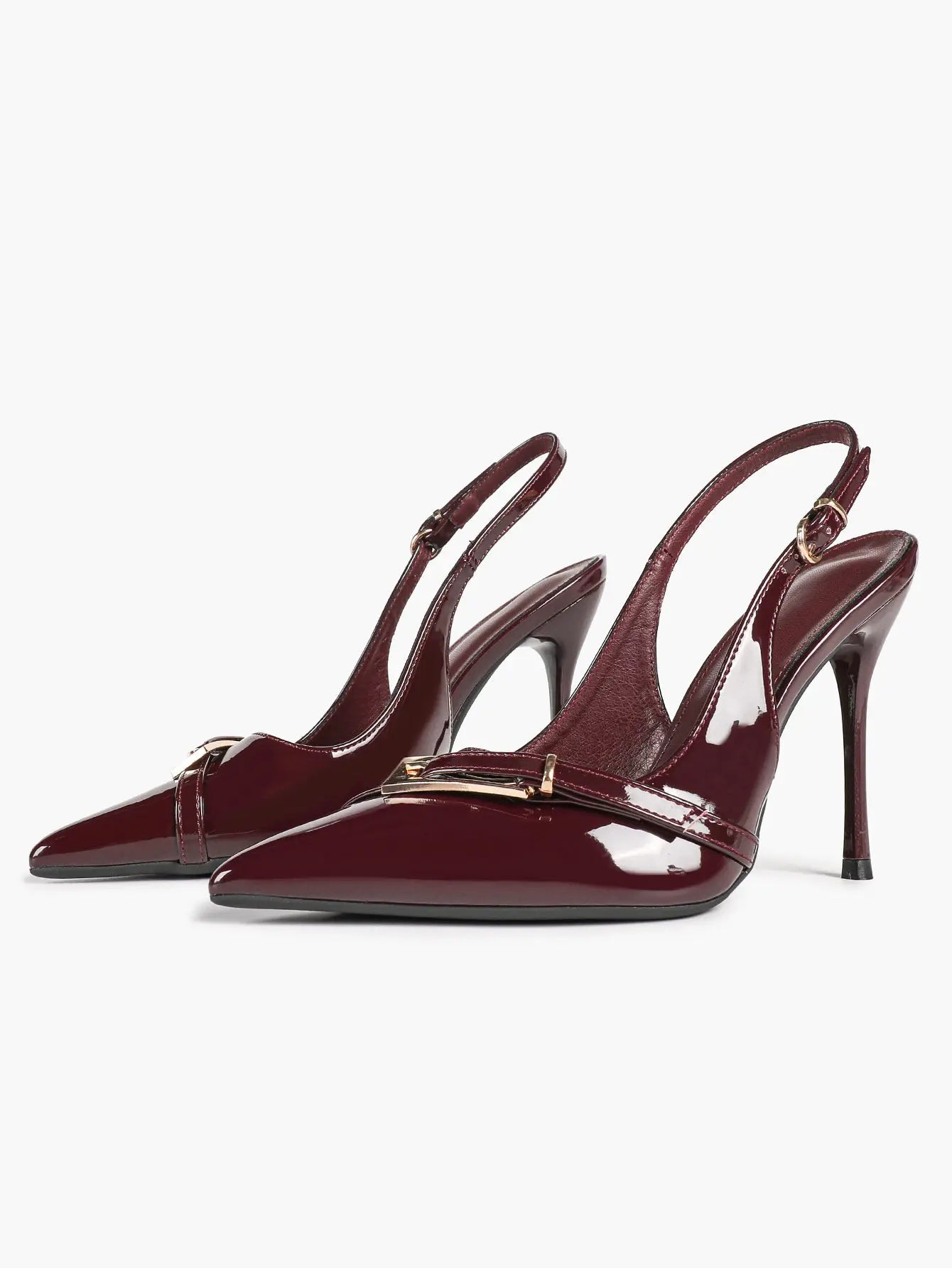 Chocolate-Brown Sculptural Stilettos: Gold-Chain Accents & Cloud-Like Soft Insole for Leg-Lengthening Glamour YISHIFAN