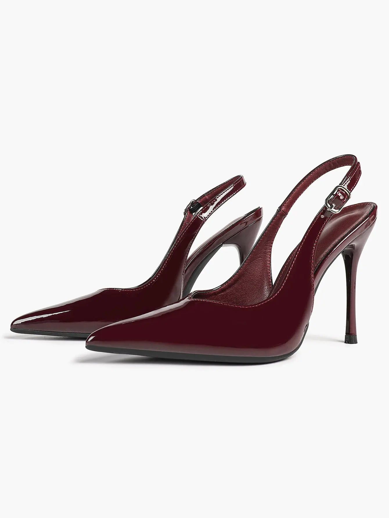 Women Closed Toe Slingback Heels Strappy Pointed Toe Stiletto Heels for Women Wedding Party Office Dress Shoes YISHIFAN