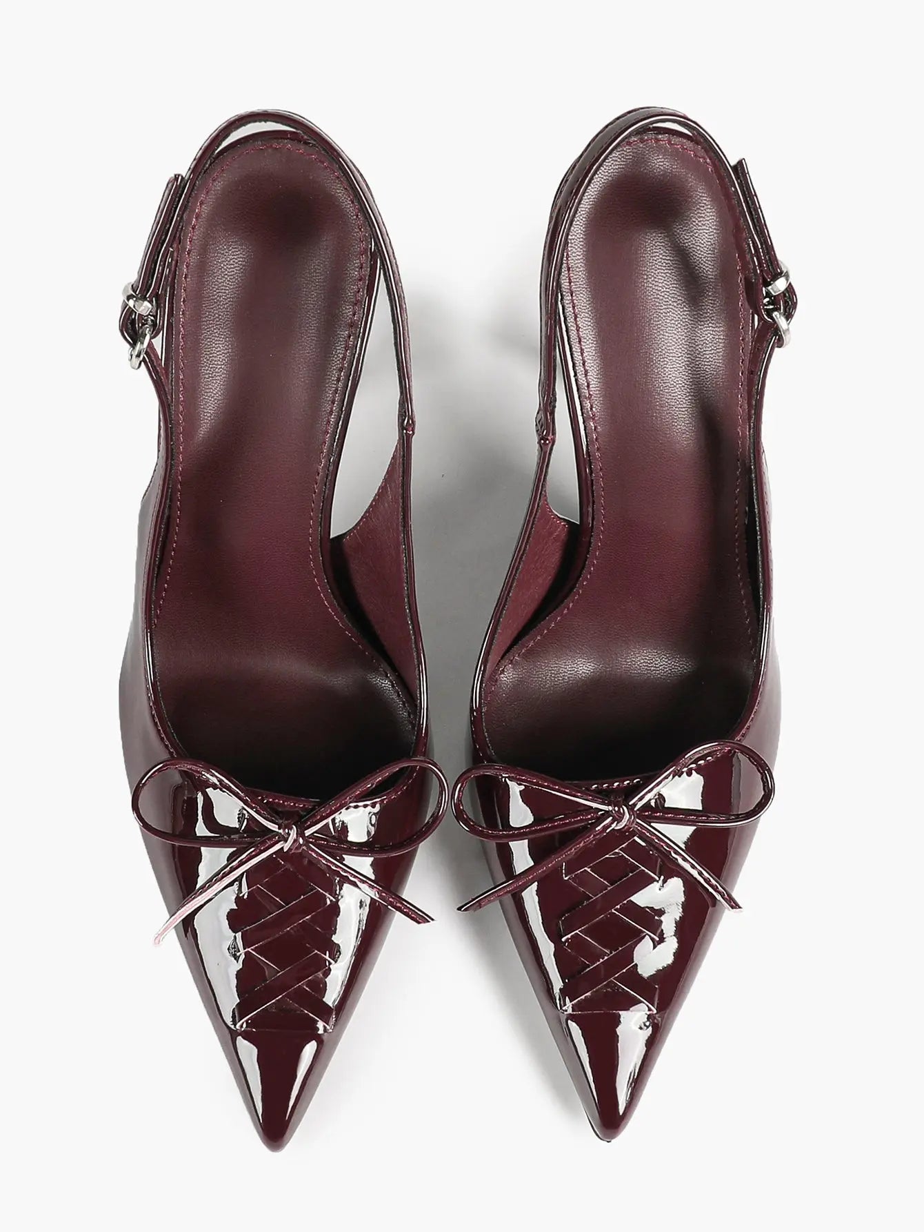 Women Pointed Toe Cross Strap Stiletto Heels Ankle Strap Buckle Dress Shoes Party Evening Sexy High Heels YISHIFAN