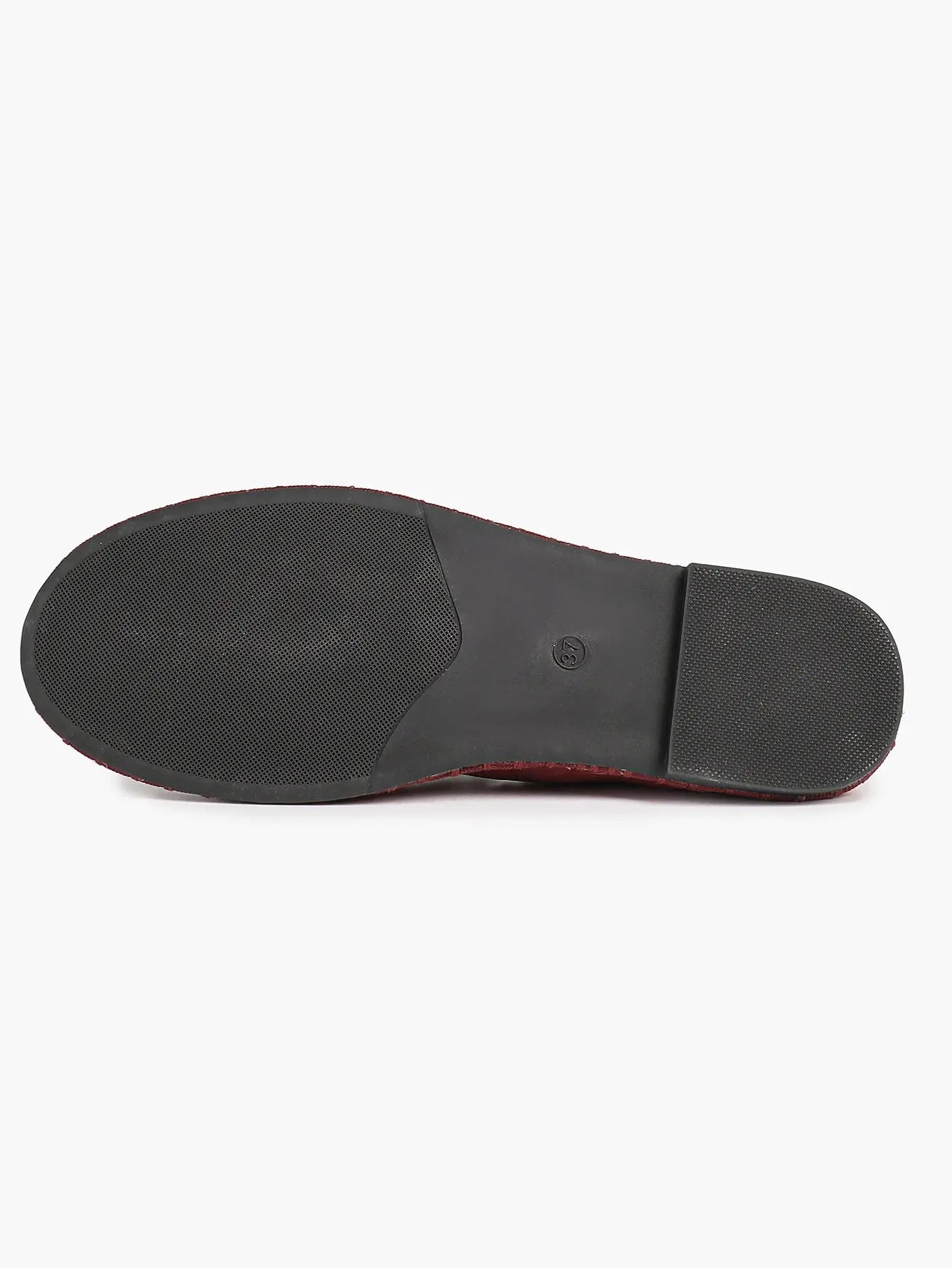 Women's Velvet Mary Jane Ballet Flat Shoes with Bow Straps YISHIFAN
