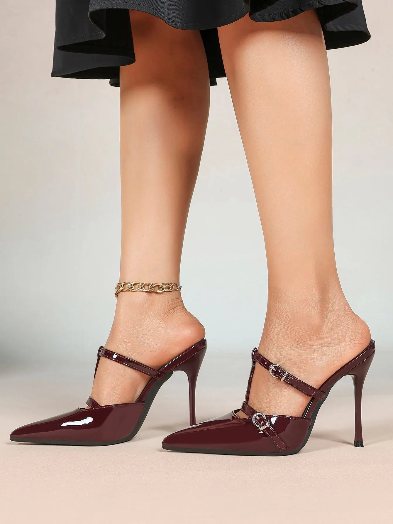 Women's Slingback High Heels Pointed Toe Stilettos Dress Party Pump Shoes YISHIFAN