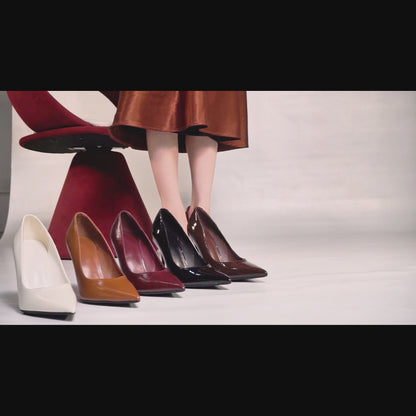 "Moonlight" Satin Peep-Toe Heels Sculptural Stiletto with Ankle Strap
